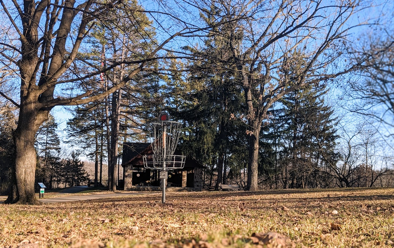 Pin at hole 6 at Krape Park